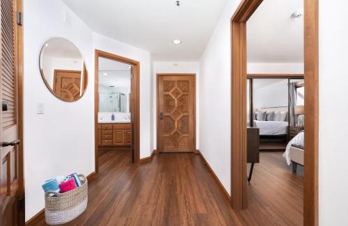 Avalon Apartment | NEW! Premium Ocean Views, Corner Condo with Fireplace and Golf Cart
