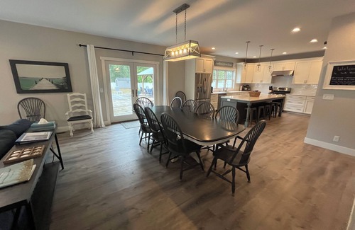 West Wing Estates House | New South Haven Getaway with large 16 by 40 salt water inground pool and hot tub