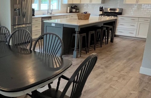 West Wing Estates House | New South Haven Getaway with large 16 by 40 salt water inground pool and hot tub