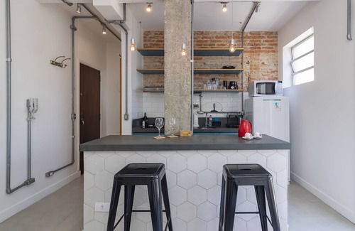 Vila Buarque Apartment | New studio with balcony (Ap.704) Cozy - V. Buarque