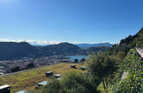 Civiglio Apartment | New stylish apartment with panoramic terrace and patio overlooking Lake Como.