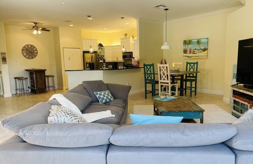 Estero Villa | NEW! Villa at Rapallo! Lakeview! Walk to Coconut Point Mall. Private pool. Gated