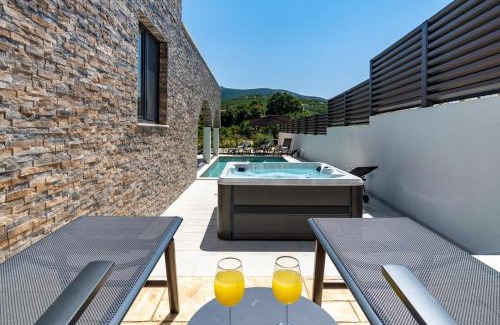 Cisla Villa | NEW! Villa EDEN with heated private pool, a hydromassage, a Hot-tub, fun zone with Treadmill, 4 en-suite bedrooms