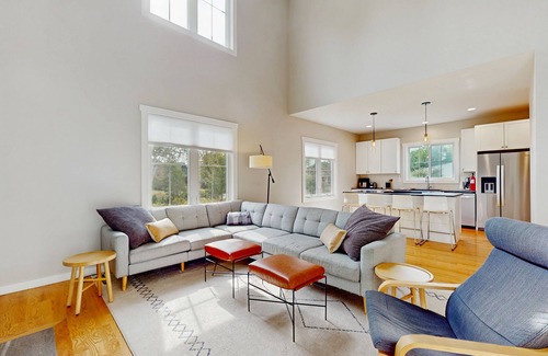 Sawyer House | Newly-built home on a grassy lot with washer/dryer & screened deck