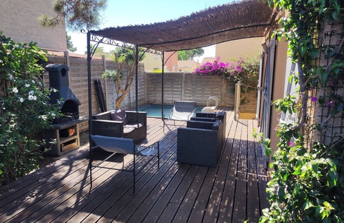 Sainte-Marie-Plage House | Nice air-conditioned house with private pool and terraces 400 m from the beach