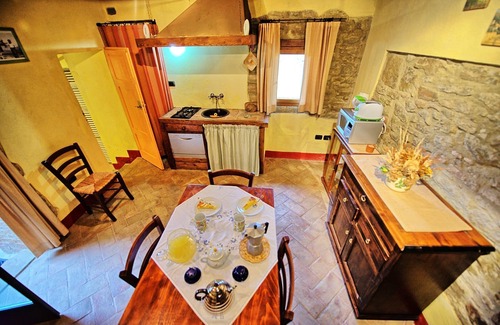 Castelnuovo Berardenga Apartment | Nice apartment for 2 guests with pool, WIFI, A/C, pets allowed, panoramic view and parking