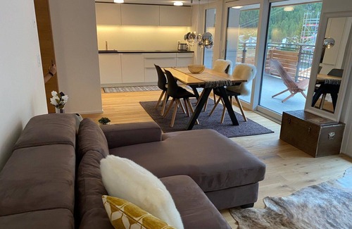 Saas-Fee Apartment | Nice apartment for 4 people with WIFI, TV and balcony