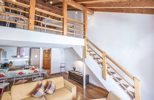 La Punt-Chamues-ch Apartment | Nice apartment for 4 people with WIFI, TV, balcony, pets allowed and panoramic view