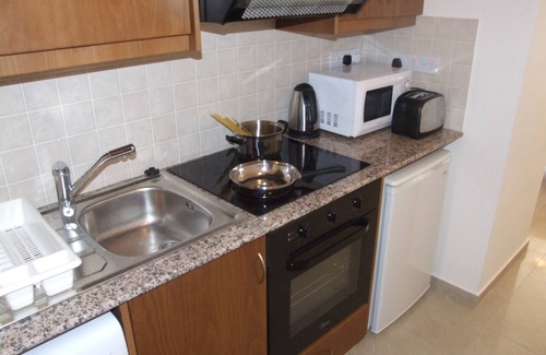 Peyia Town Apartment | Nice studio with shower room, full kitchen, poolside, FREE WIFI