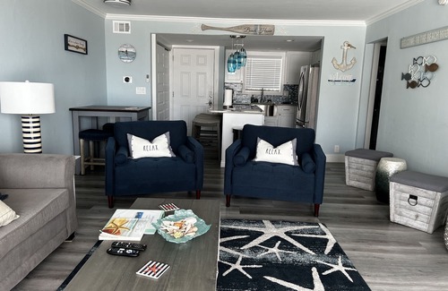 Holiday Isle Condo | nUpdated Beachfront Condo 1126 private beach -Complimentary Beach Chairs service