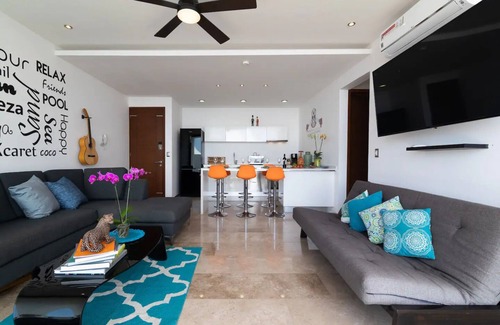 Zazil-ha Apartment | Oasis: 2BR btw 5ta nd Beach Erly Late Check in/out