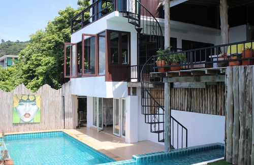 Karon Villa | Ocean Bliss Cliff Top Villa Nai Harn. Uninterrupted ocean views over 4 floors