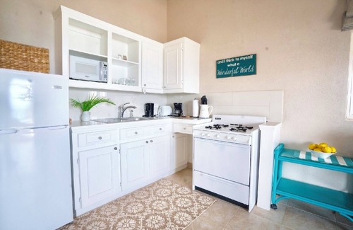 Green Garden Apartment | Ocean facing spacious One Bedroom Apt two minutes walk to the beach