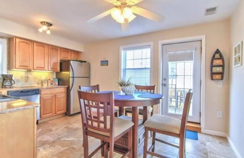 Ship Bottom Condo | Ocean side, 2 Floor Condo, 3rd from the Beach with a fenced in Patio!