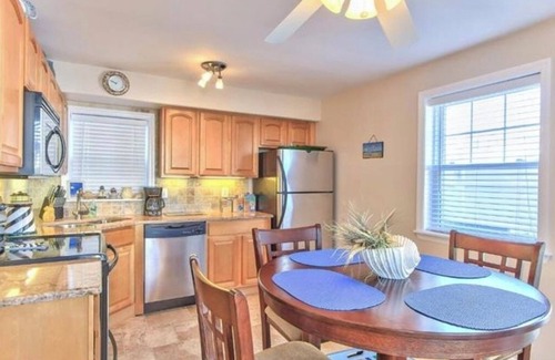 Ship Bottom Condo | Ocean side, 2 Floor Condo, 3rd from the Beach with a fenced in Patio!