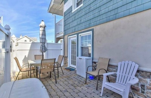 Ship Bottom Condo | Ocean side, 2 Floor Condo, 3rd from the Beach with a fenced in Patio!