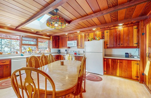 Mendocino House | Ocean-view home steps to Russian Gulch State Park with private hot tub