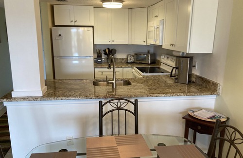 St. Augustine Beach Condo | OCEAN VIEW Villa. Steps to the Beach! Pool, Hot Tub, SPECIAL OFF-SEASON RATES!