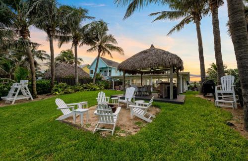 Cocoa Beach House | Oceanfront Cocoa Beach Vacation Home Private Beach, Tiki Bar & Family Fun