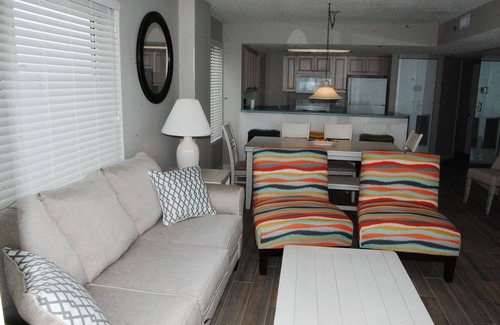 Arcadian Shores Condo | Oceanfront Corner Unit with sweeping views of beach and ocean!