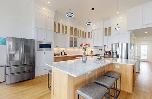 Surf City House | 🏖️ Oceanfront Fun House w/Hot Tub, Heated Pool, EV⚡, Elevator & Game Room 🌅