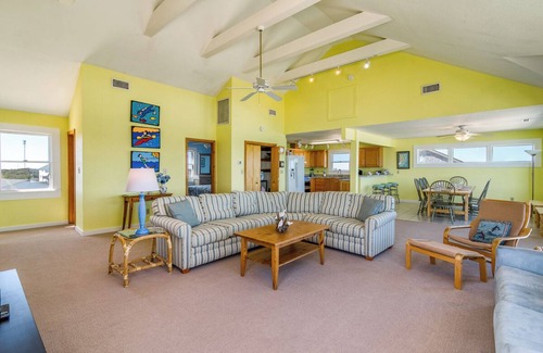 Buxton House | Oceanfront home in Buxton steps away from the ocean