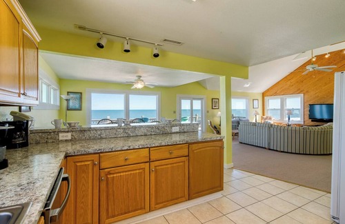 Buxton House | Oceanfront home in Buxton steps away from the ocean