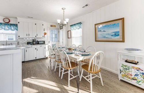 Surfside Beach House | Oceanfront Home w/Deck & Views in Surfside Beach!