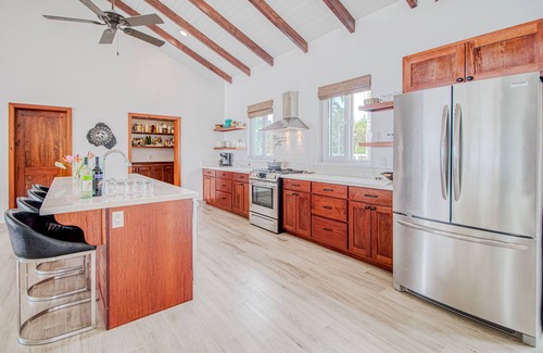Placencia House | Oceanfront oasis on the beach with private pool, gazebo, grill, patio, and AC
