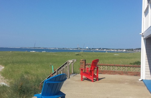 Provincetown Resort | Oceanfront Suite overlooking Cape Cod Bay - step off your patio onto the beach!