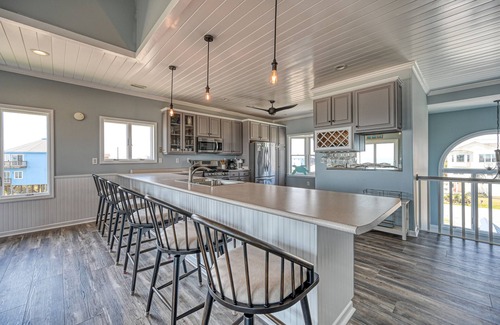 Ocean Ridge House | Oceanfront 5 bedroom/5.5 bath home on beautiful Topsail Island
