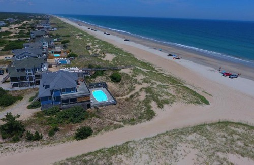 Carova Beach House | Oceanfront, Wild Horses, Ocean Views, Private Pool, 4x2251, Beauty & The Beach