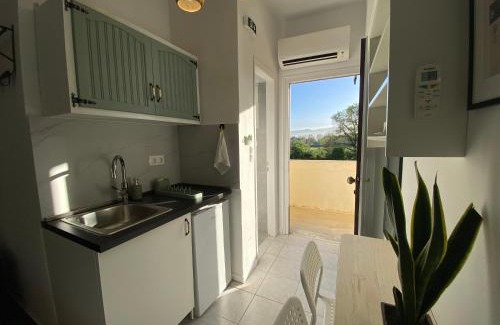 Vatos Apartment | Olive Studio ,Balcony with Mountain View, Kitchenette, 1km to Beach ,by likeyourhome
