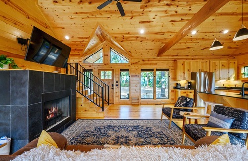 Broken Bow Cabin | Once Upon A View! Hot Tub, Firewood, Views!