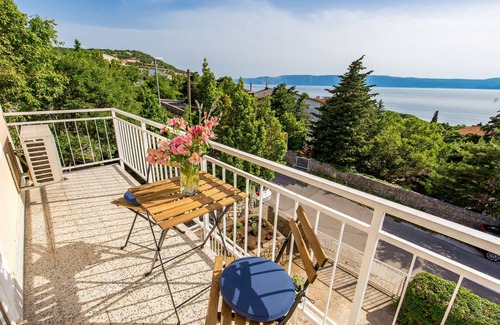 Klenovica Apartment | One bedroom apartment with balcony and sea view Klenovica, Novi Vinodolski (A-5575-b)