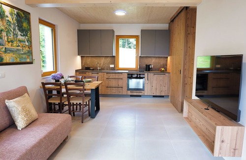 Bovec Apartment | One-Bedroom Apartment with Large Private Terrace, Mountain View – House Elipsa