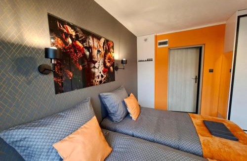 Koszalin Apartment | Orange Studio z kuchnią i łazienką