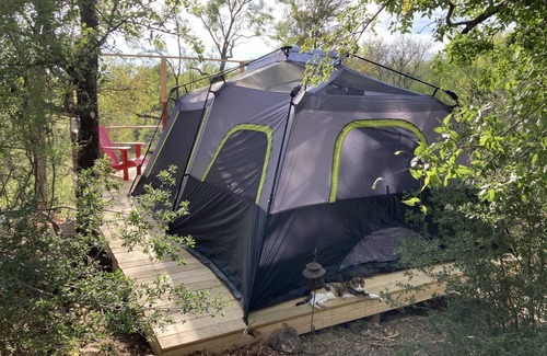 Marble Falls RV Rental | Orrasis, "Me Time" tent, MEANDER