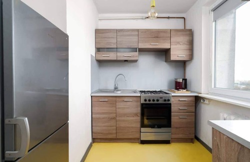 Stare Miasto District Apartment | Osiedle Zwycięstwa 20 | Studio in Poznań | Balcony