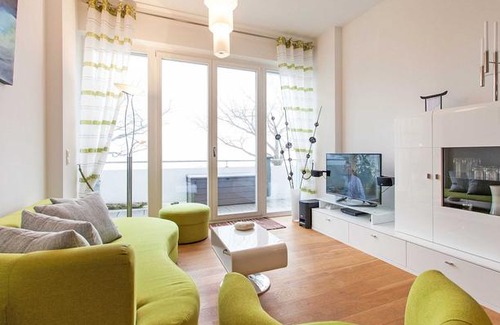 Sassnitz Apartment | Ostseeresidenz Sassnitz F548 WG 7 mit Sauna Terrasse Meerblick