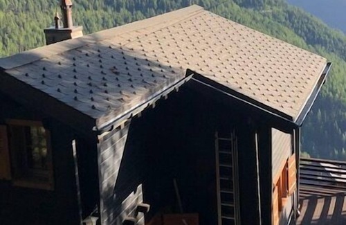 Chandolin Ski Chalet | Outside chalet for 6 people, balcony, terrace and garden Inside : 85 m2, closed entrance hall, livin