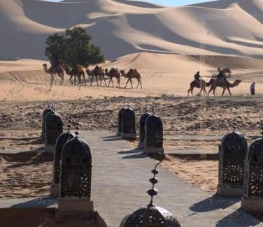 Merzouga Other | Panoramic Desert Camp with jeep pickup included