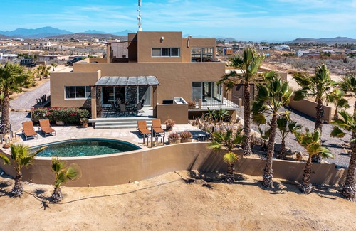 Todos Santos House | Panoramic ocean & mountain views w private pool, 10 minute walk to surf beaches!