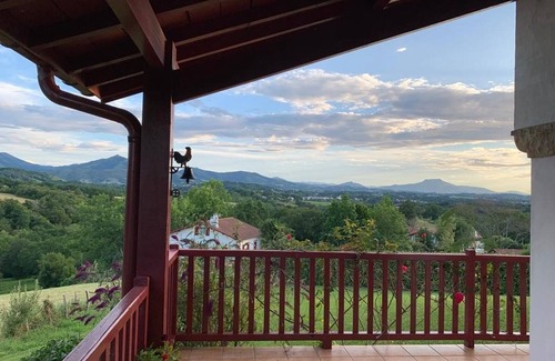 Cambo-les-Bains House | Panoramic Pyrenees View Villa: 6 Sleeps, 3 Beds, Pets Allowed, Internet, BBQ, Near Thermes