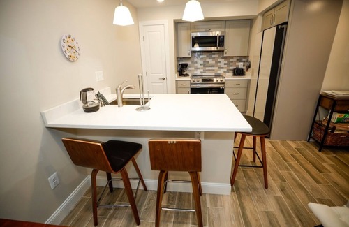 Northwest Apartment | Peaceful 2BR/2BA Retreat Near Downtown DC. Sleeps 5. Walk to bus stop or Metro.