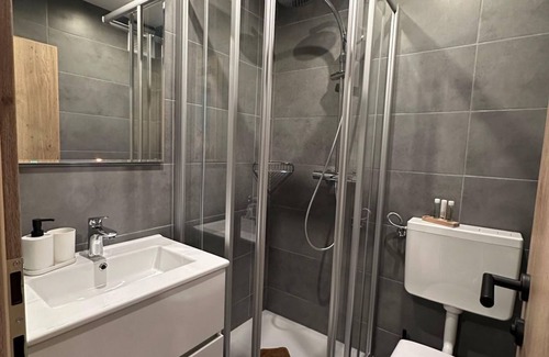 Leogang Bed & Breakfast | Pension Haus Tirol - family room, shower, WC, 2 bedrooms