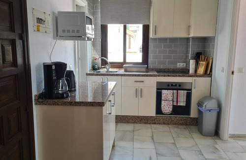 Benalmadena Costa Apartment | "Penthouse apartment at Pueblo Evita" with Sea & Mountain View, Outdoor Pool, Terrace, A/C & Wi-Fi