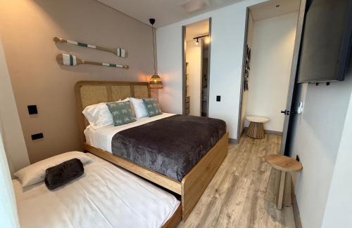 Punta Hansa Apartment | Penthouse con jacuzzi privado, balcón y vista al mar