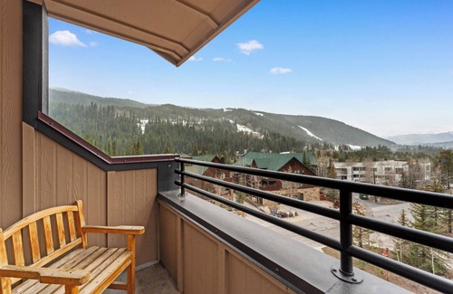 River Run Condo | Penthouse Condo in River Run Village with Mountain Views from Private Balcony