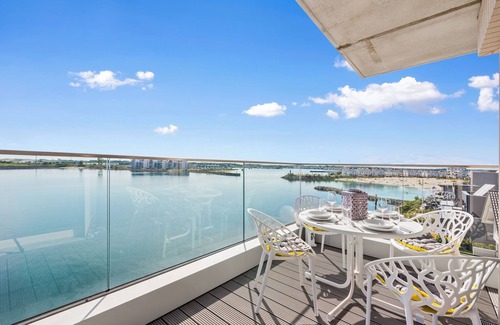 Kappeln Apartment | Penthouse 'Himmel & Meer', directly on the Baltic Sea, offers luxury, sauna & sea view